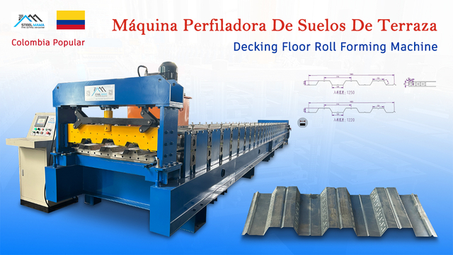 Colombia Popular High Efficiency Decking Floor Roll Forming Machine