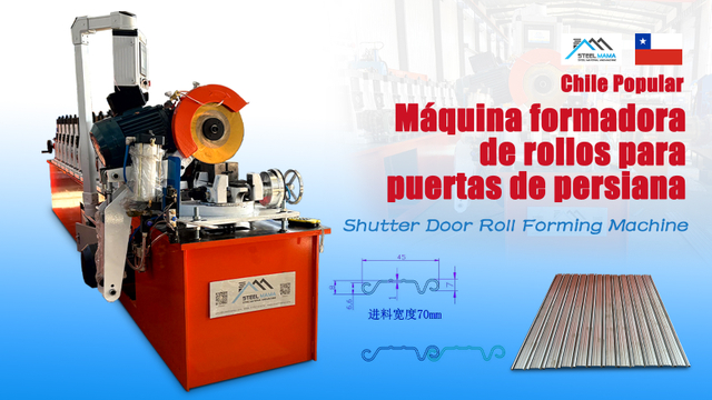 Chile Popular High Performance High Quality Euro Type Roller Shutter Door Rolling Forming Machine