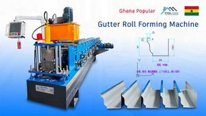Ghana Popular Durable Low-Maintenance Gutter Roll Forming Machine