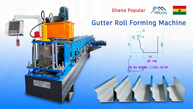 Ghana Popular Durable Low-Maintenance Gutter Roll Forming Machine