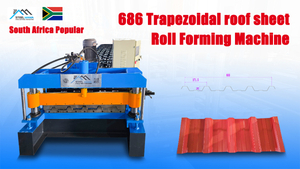 South Africa Popular High Quality Full Automatic 686 Trapezoidal Roof Sheet Roll Forming Machine