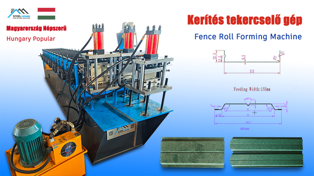 Hungary Popular Premium Durable Fence Roll Forming Machine 