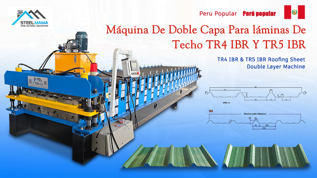 Peru Popular High Productivity TR4 IBR & TR5 IBR Roofing Sheet Double Layer Machine