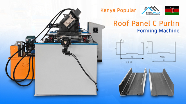 High Productivity 30M Cold Rolled Aluminum C Channel Steel Roll Forming Machine