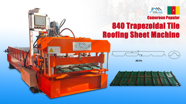 Cameroon Popular Full Automatic High Precision 840 Trapezoidal Tile Roofing Sheet Machine