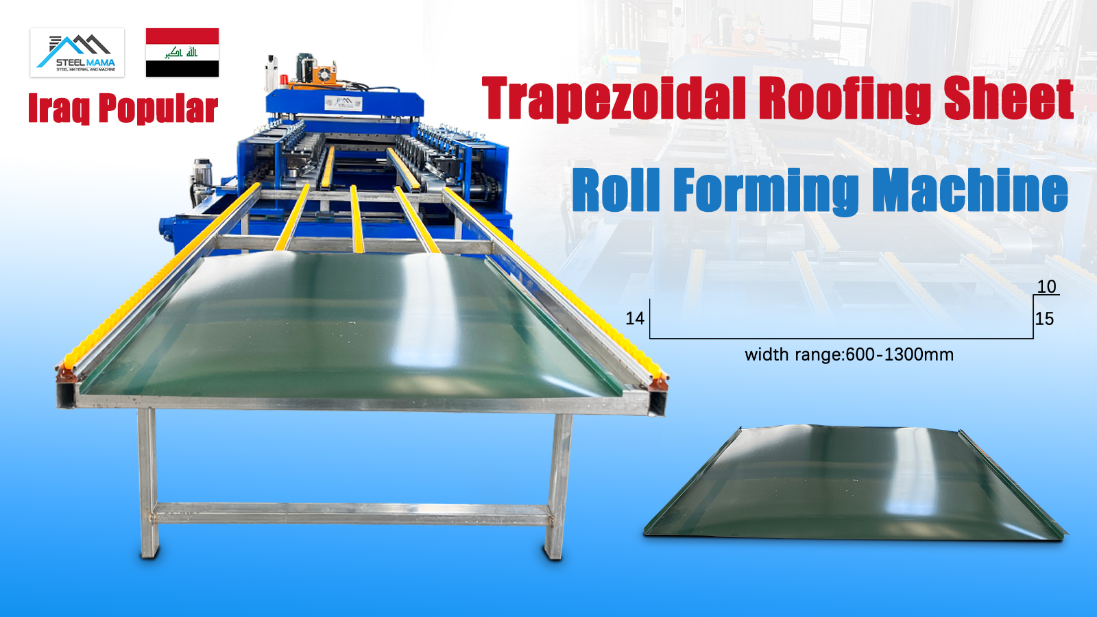 Factory Prices Full Automatic Adjustable Size IBR Trapezoidal Roof Sheet Roll Forming Machine