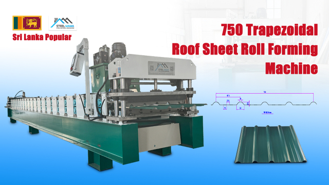 Sri Lanka Popular High Quality Full Automatic 750 Trapezoidal Roofing Sheet Roll Forming Machine