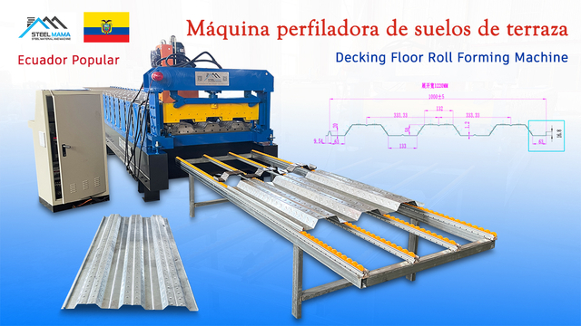 Ecuador Popular Full Automatic High Quality Decking Floor Roll Forming Machine