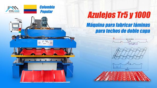 Colombia Popular High Quality Full Automatic TR5 IBR And 1000 Tile Double Layer Roof Sheet Roll Forming Machine