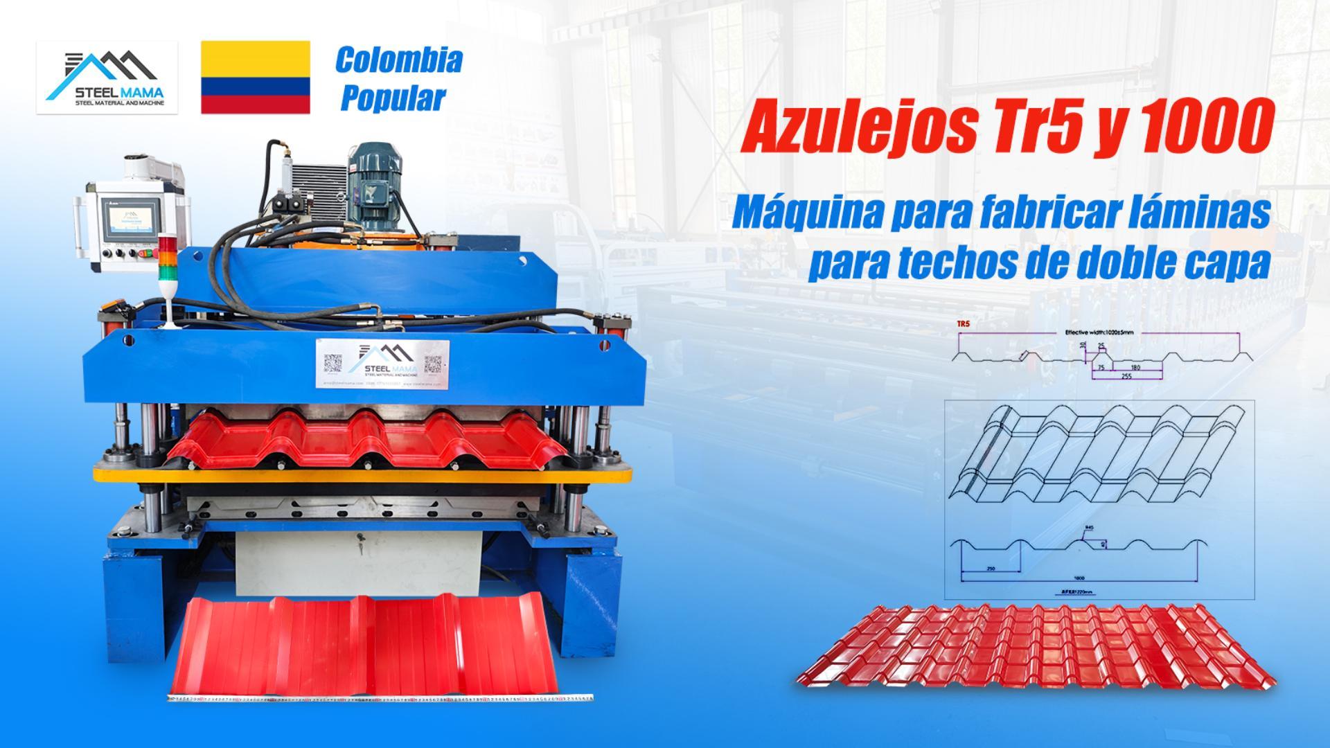Colombia Popular High Quality Full Automatic TR5 IBR And 1000 Tile Double Layer Roof Sheet Roll Forming Machine