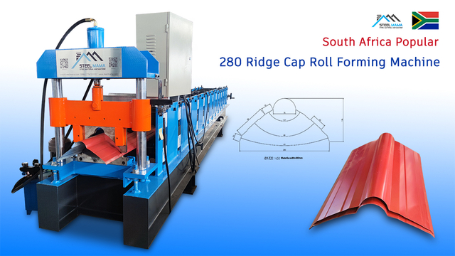 South Africa Popular High-Speed High Precision 280 Ridge Cap Roll Forming Machine