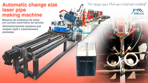 Automatic Change Size Square Welding Pipe Roll Forming Machine 