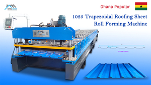 Ghana Popular High Efficiency 1025 Trapezoidal Roofing Sheet Roll Forming Machine