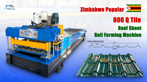 Zimbabwe Popular Full Automatic 800 Q Glazed Tile Roof Sheet Roll Forming Machine