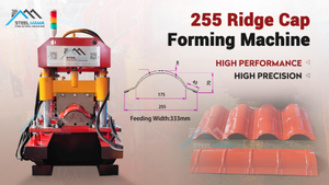 The Philippines Popular Full Automatic Galvanized 255 Ridge Cap Roofing Sheet Roll Forming Machine
