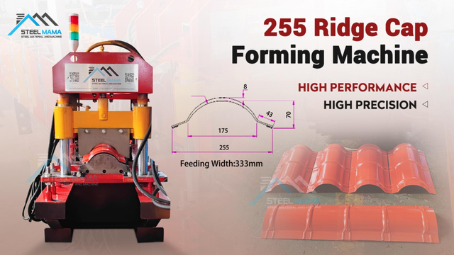 The Philippines Popular Full Automatic Galvanized 255 Ridge Cap Roofing Sheet Roll Forming Machine