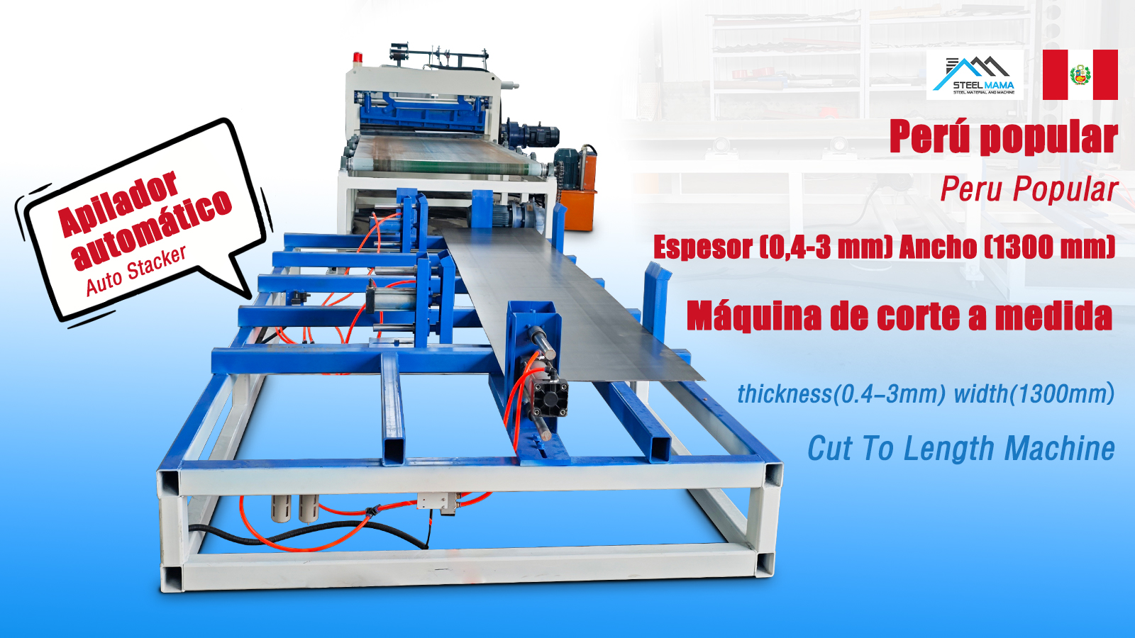 Peru Popular High Speed 3mm Steel Galvanized Coil Cut To Length Line Coil Leveling Machine