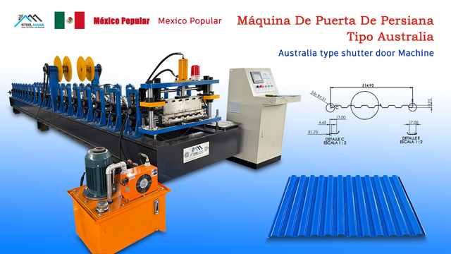 Custom Design New Technology Australia Type Shutter Door Machine for Mexico