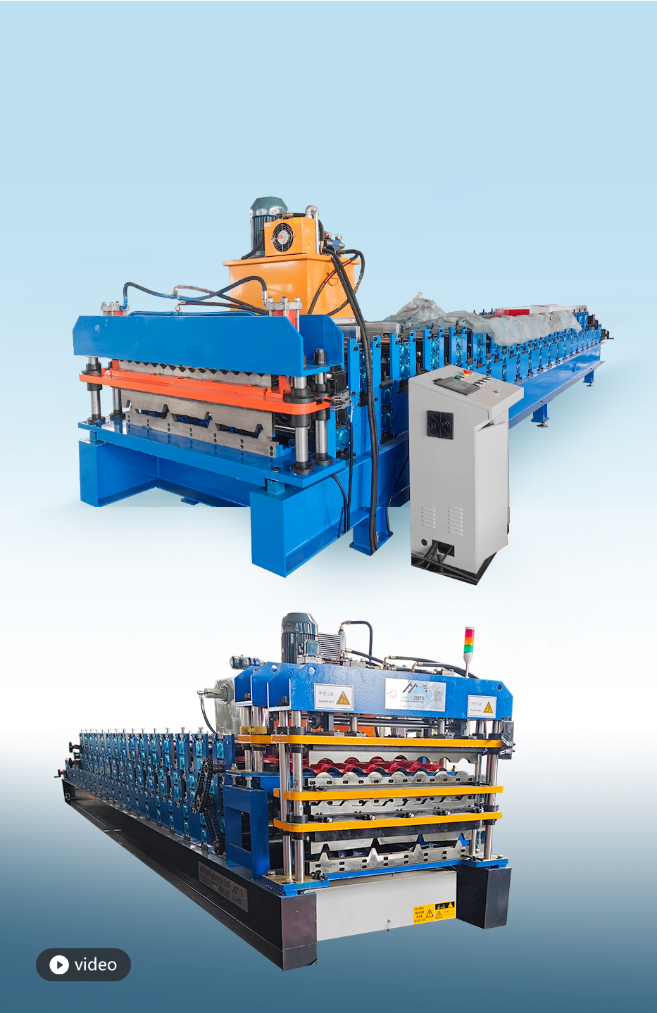 double layer roof panel machine