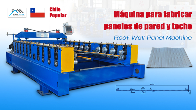 Chile Popular High Standard Color Steel Wall Panel Roll Forming Machine