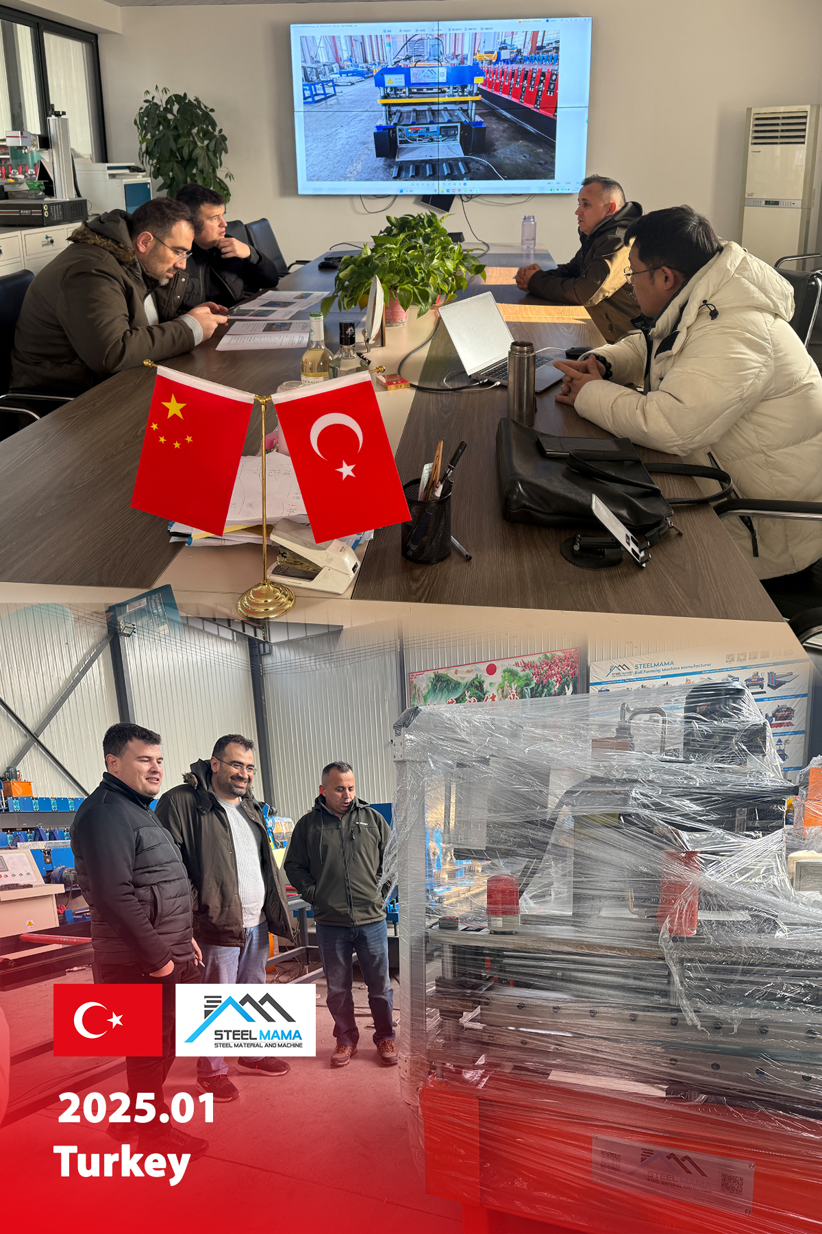 On January 21, 2025, Turkish Customers Came To Visit Our Roll Forming Machine Factory